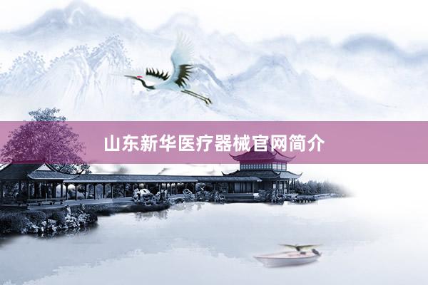 山东新华医疗器械官网简介